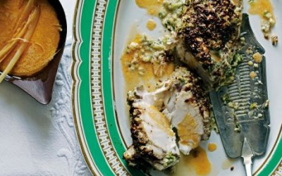 Spice-crusted Monkfish